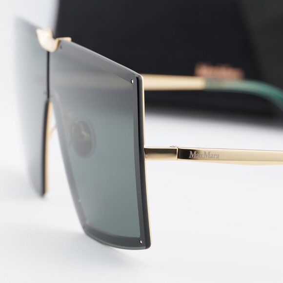 Max Mara MILLER MM0117 30N Shield Sunglasses - Deep Gold/Green